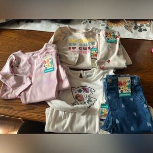 Garanimals Kids Set - Pink, Cream, Blue